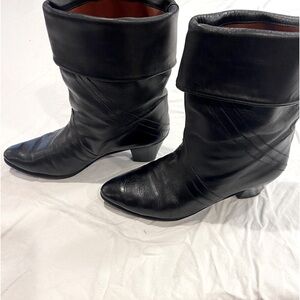 All leather Italian low calf boots